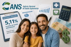 Planos de saúde individuais e familiares terão reajuste máximo de 5,11% em 2026