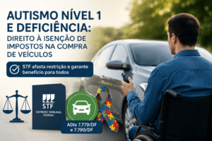 Pessoa com autismo nível 1 tem direito à isenção de impostos na compra de carro?